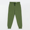 LFT Black Cord Dull Green Fleece Trouser 12076