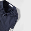 ZR Low Sun Patch Textured Navy Blue Terry Trouser 12092