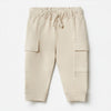 ZR Ottman Cargo Style Beige Terry trouser 12099