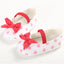 VLSN Front Bow Polka Dots White Pumps 12126