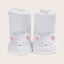 VSLN Mouse Face Inner Fur White PreWalker Long Booties 12129