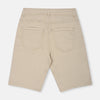 GH Round Pockets Beige Denim Shorts 11263