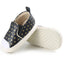 VLSN Golden Polka Dots Black Sneaker Shoes 12136