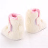 VLSN Mouse Face Full Fur Off White Long Booties 12143