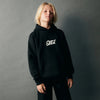 ZR Embroided SKTD Black Kangaroo Pockets Fleece Hoodie 12149