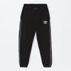LFT Side Piping Umbro Black Fleece Trouser 12151