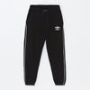 LFT Side Piping Umbro Black Fleece Trouser 12151