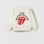 ZR Rolling Stones Off White Terry Sweatshirt 12199