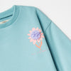 SFR Aplic Flower Misty Terry Sweatshirt 12200