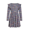 MWH All Over Stems & Flowers Full Sleeves Blue Frock 12228