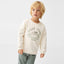 MG Great Peaks Embroided Off White Fleece Sweatshirt 12274