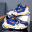 XXPA Rotating Laces Clip Navy Blue & Orange Joggers 12290