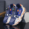 XXPA Rotating Laces Clip Navy Blue & Orange Joggers 12290