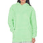 ZR Kangroo Pocket Sea Green Furr Hoodie 12301