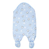 Bear Face Applic Blue Romper Style Blanket 12319