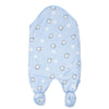 Bear Face Applic Blue Romper Style Blanket 12319