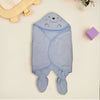 Puppy Face Embroided Powder Blue Romper Style Blanket 12321