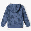 5.10.15 All Over Dino Graph Cadet Blue Terry Hoodie 13897