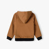 LS Stand Up For The Earth Block Style Brown Fleece Hoodie 12370