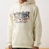 MX Kyoto Street Night Print Cream Fleece Hoodie 12418