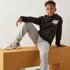 MX Fearless Print Rat Grey Fleece Kangroo Pocket Hoodie 12423