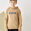 MX Let The Weekend Beign Biscuit Brown Kangroo Pocket Hoodie 12425