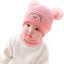 KBB Bear Ears Style Pink Warm Cap With Neck & Face Cover 12474
