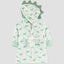 CRT All Over Dinosaur Print Terry Hooded Bathrobe 12510