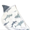 CRT All Over Shark Print Terry Hooded Bathrobe 12511