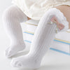 BBW Hanging Bow White Long Socks 12540