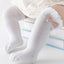 BBW Hanging Bow White Long Socks 12540