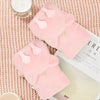 CN Hidden Cat Face Covered Pink Rabbit Fur Warm Gloves 12544