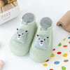 CN Bear Aplic Apple Green Silicon Bottom Socks Shoes 12567