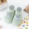 CN Bear Aplic Apple Green Silicon Bottom Socks Shoes 12567