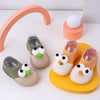 CN Eyes Style Orange Silicon Bottom Socks Shoes 12576