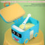 CN Mini Van Style Sky Blue Travelling Milk Powder Container 12595