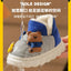 JSN Rich Bear Grey With Blue Soft Warm Shoes 12628