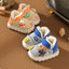 JSN Run Fast Rabbit Beige With Orange Soft Warm Shoes 12630