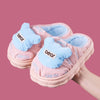 Unito Homes Extra Soft Warm Fur Peach With Blue Slippers 12637