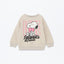 LFT Peanut Friends Snoopy Biscuit Brown Fleece Sweatshirt 12676