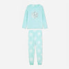 PMK Aqua Blue Fluffy Pajama 2Piece Set 12684