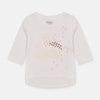OSK Tweet Sparrow Print Off White Shirt 13282