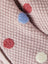NMT Embroided Color Dots Textured Tea Pink Cardigan 10896