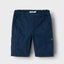 NME IT Cargo Pockets Navy Blue Cotton Shorts 13310