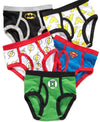 Super Heros Plain Colors Mix Designs Pack Of 5 Underwears 11658