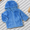 MNI Balabala Panda Back Blue Warm Sherpa Fabric Hooded Jacket 13432