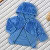 MNI Balabala Panda Back Blue Warm Sherpa Fabric Hooded Jacket 13432