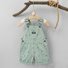 OSHKSH All over Little Dinos Print Pale Green Cotton Dungaree 11128