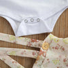 CN My Sun Shine Body Suit With Floral Shoulder Stripe Short & Head Band 3 Piece Set 11640