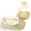 VLSN Glitter With Bow Style Golden Pumps 12110